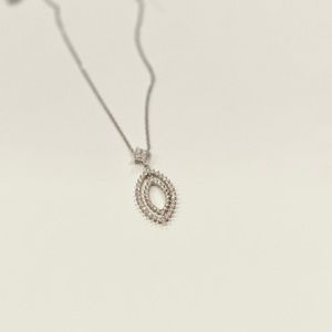 COPY - 14K White Gold Diamond Pendant
